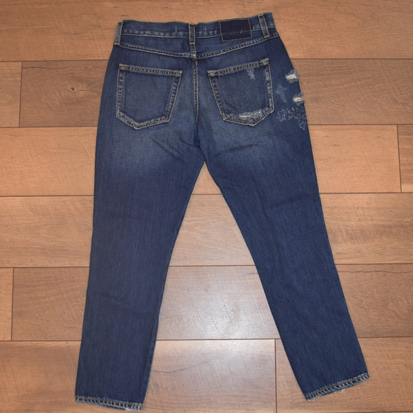AMO Tomboy Crop Distressed Jeans - Picture 2 of 5